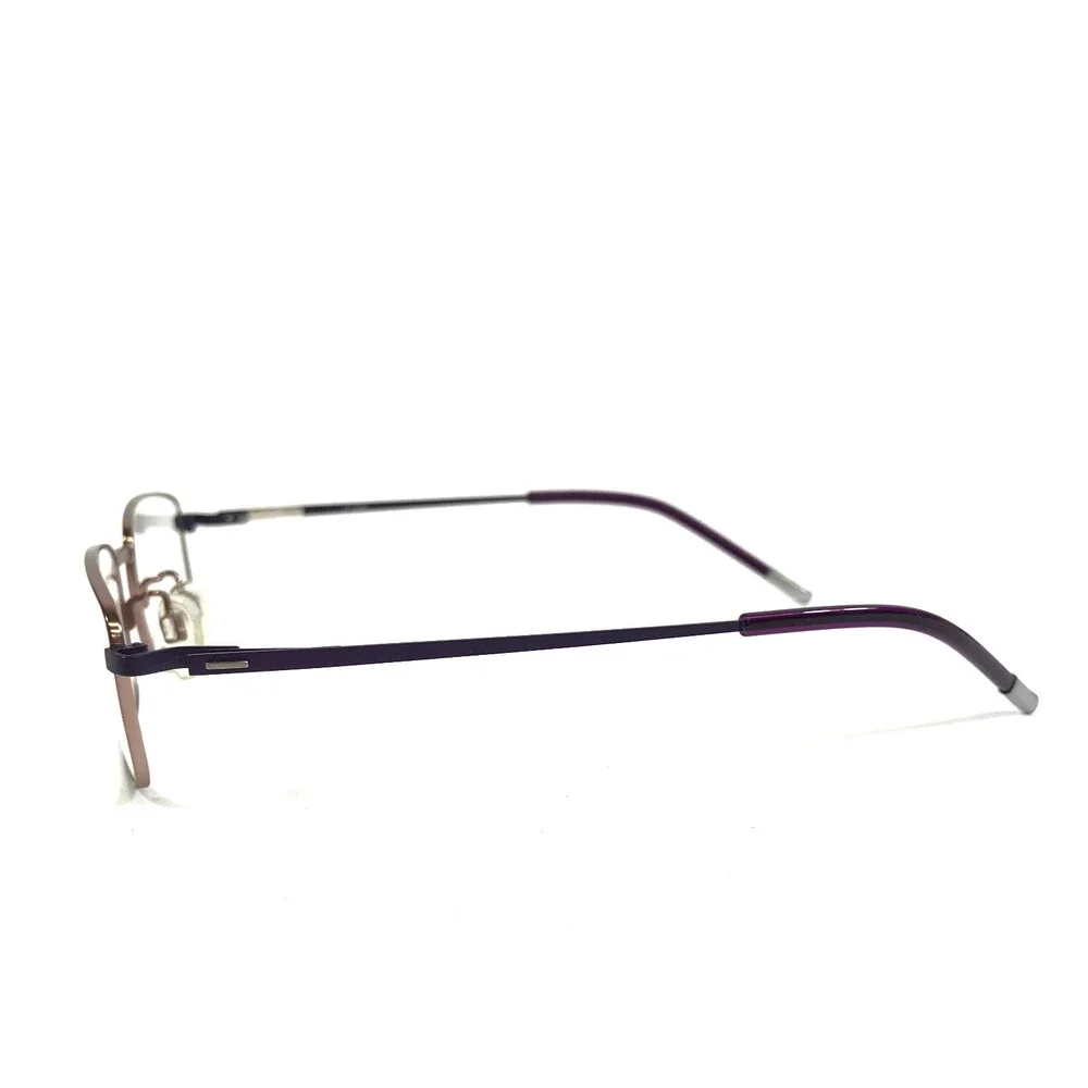Airflex Eyeglasses Frames AF2613C C21 Purple Rose Gold Rectangle 51-17-135